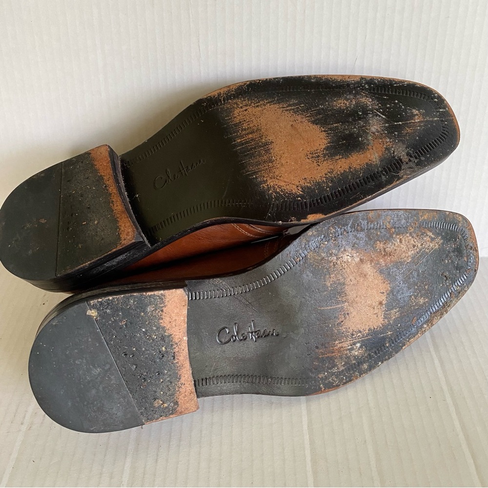 Cole Haan Split Toe Leather Oxford Dress Shoes - Picture 4 of 10